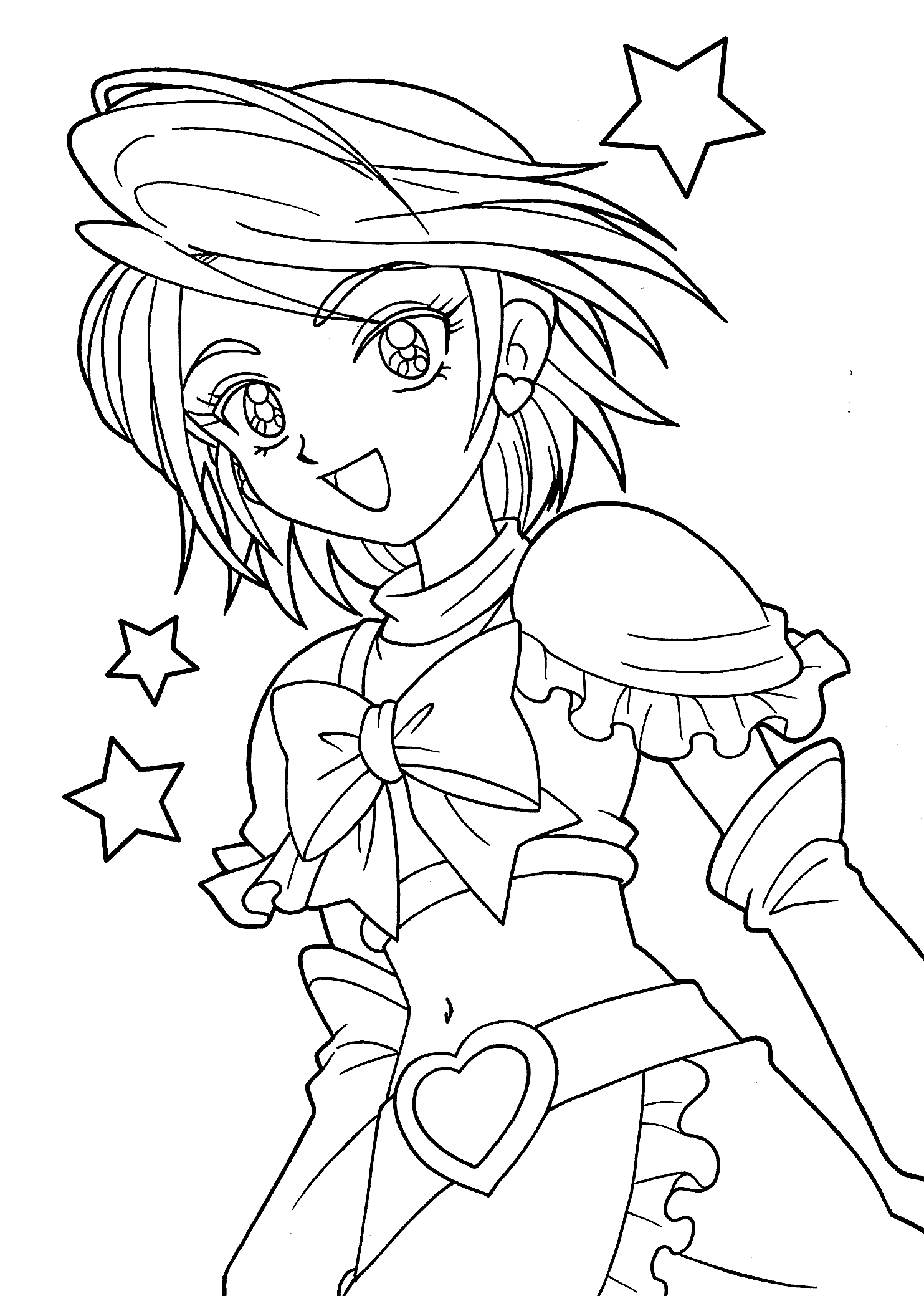 1483x2079 Printable Coloring Pages For Girls Awesome Best Of Anime Girl
