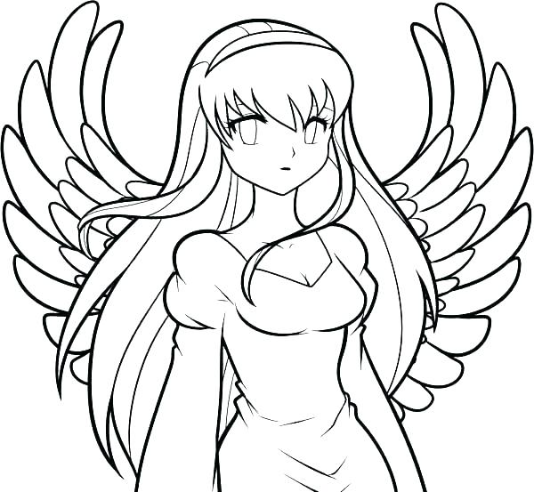 600x553 Anime Coloring Pages Printable