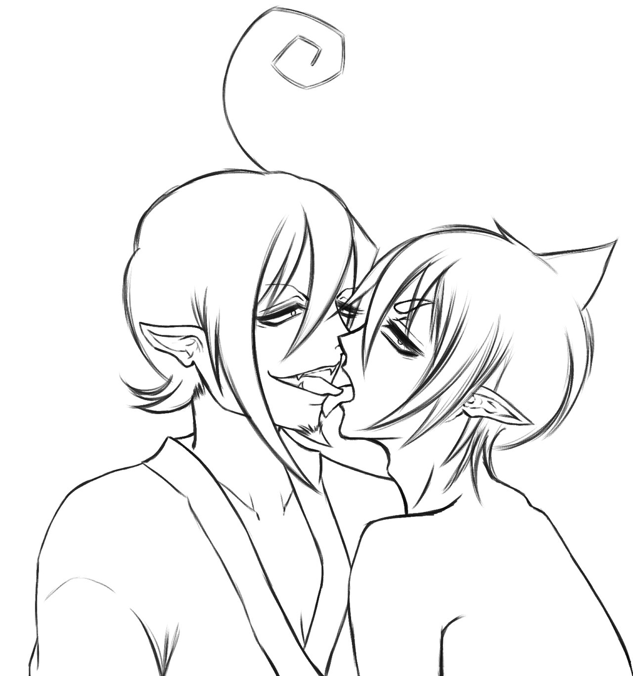 1280x1365 <b>Anime</b> Kissing Coloring Pages Color Bros.