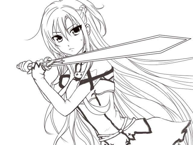 640x480 Anime Coloring Sheets Anime Coloring Pages Chiefs Coloring