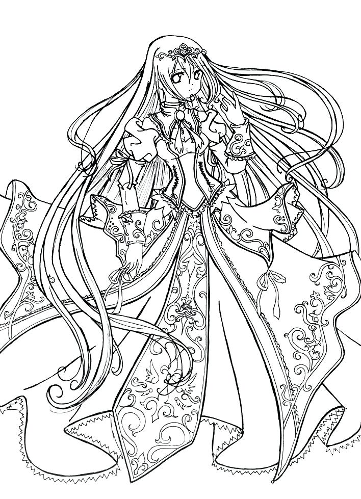 708x979 Anime Angel Coloring Pages Princess Coloring Pages Love The Anime