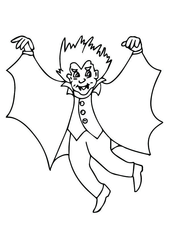 595x842 Vampire Coloring Pages Cartoon Of Count The Vampire Coloring Page