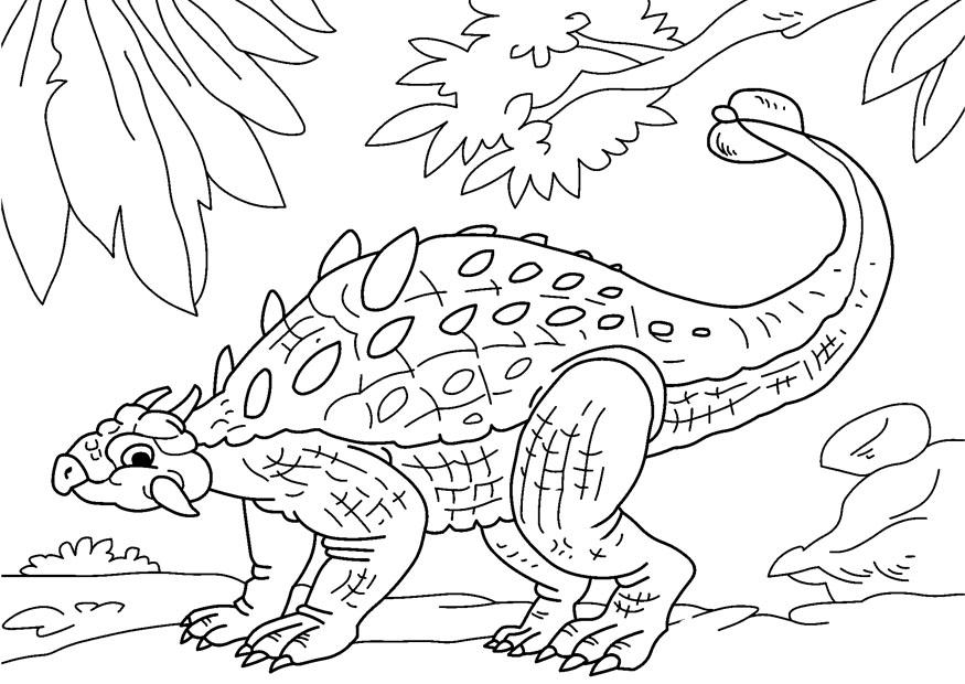 875x620 Coloring Page Dinosaur