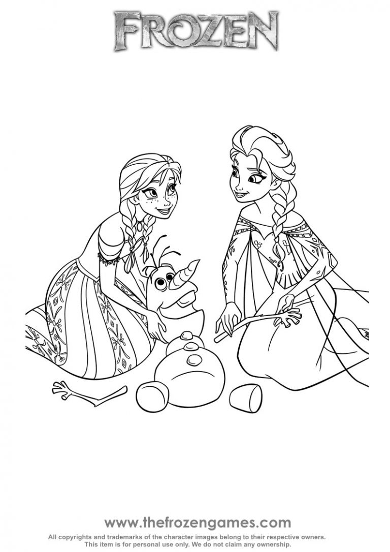 768x1086 Coloring Pages Games Frozen Best Of Young Kristoff Anna