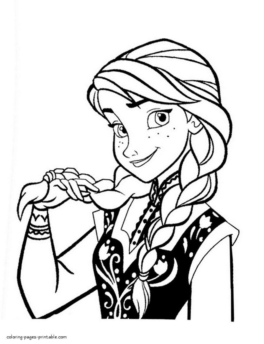 895x1166 Anna Coloring Page Fresh Frozen Anna Coloring Pages Inspirational