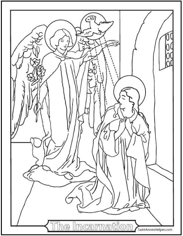 590x762 Incarnation Coloring Page