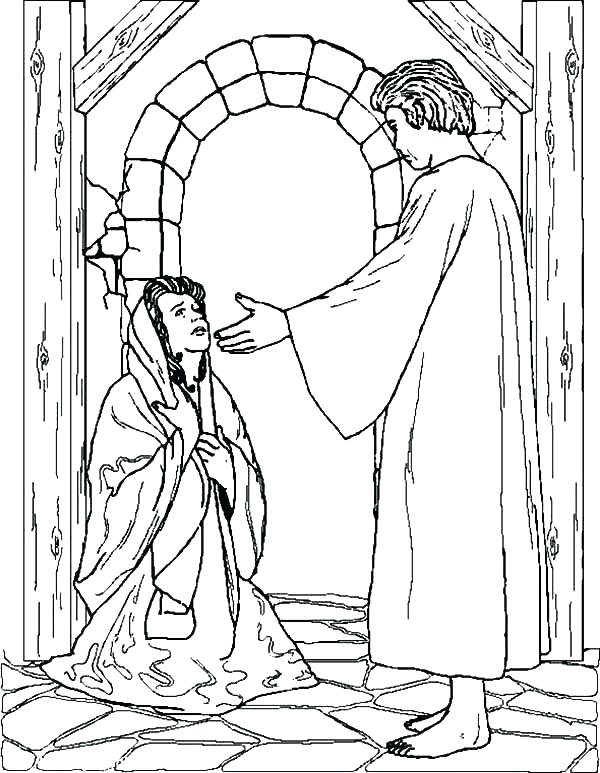 600x773 Angel Coloring Pages Printable