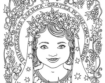 340x270 Annunciation Coloring Page Our Lady Mary Angel Gabriel