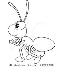 219x230 Ant Coloring Pages For Kids