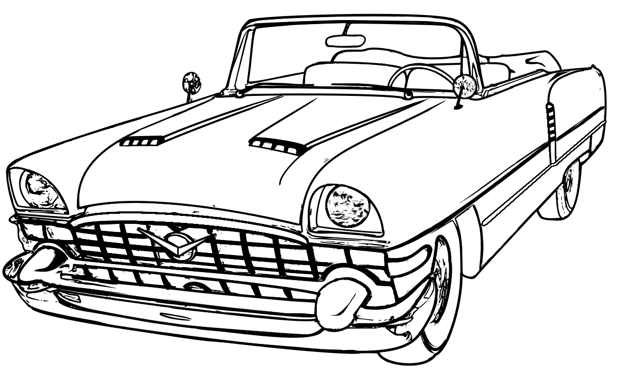 1237x737 Old Car Coloring Pages