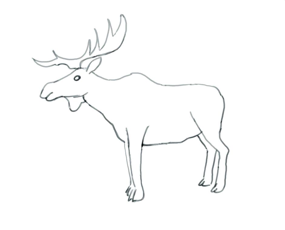 940x760 Reindeer Antlers Coloring Pages