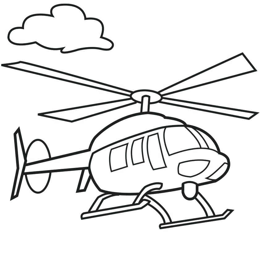 842x842 Helicopter Coloring Pages