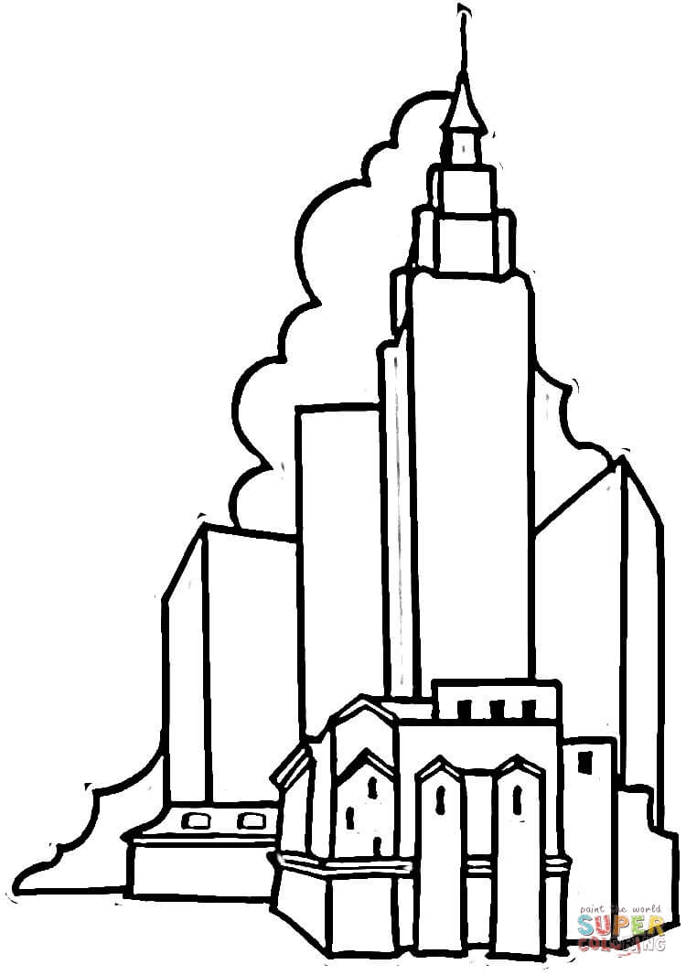 750x1066 Building Coloring Pages