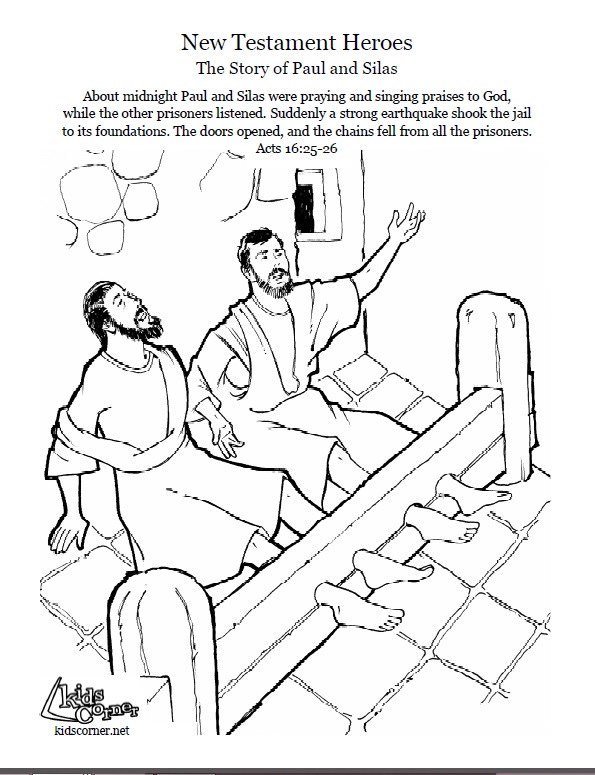 595x775 Apostle Paul In Prison Coloring Page