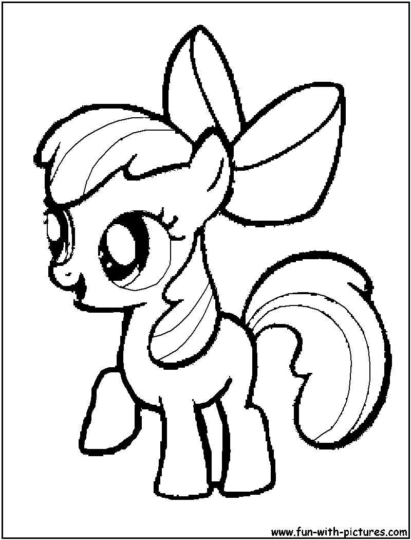 800x1050 My Little Pony Apple Bloom Coloring Page