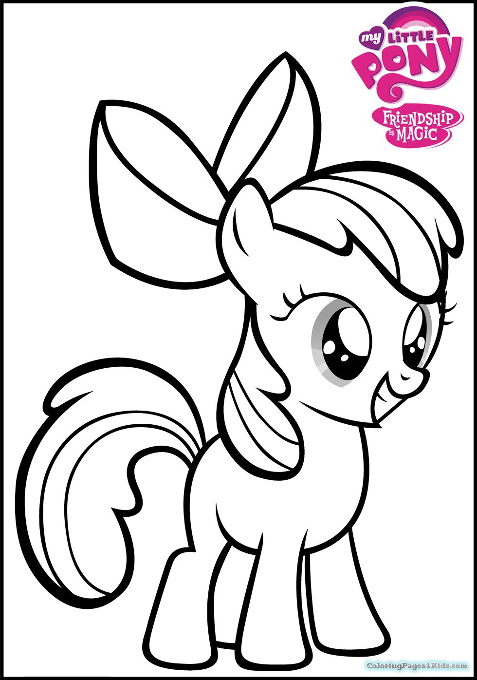 980x1396 My Little Pony Apple Bloom Coloring Pages Coloring Pages For Kids