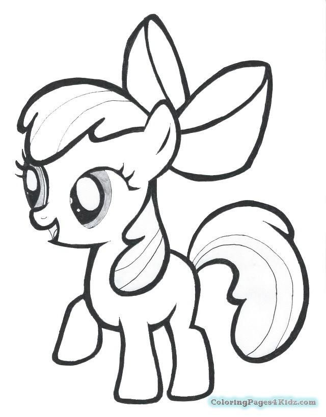 640x819 My Little Pony Printable Coloring Pages Apple Bloom Coloring