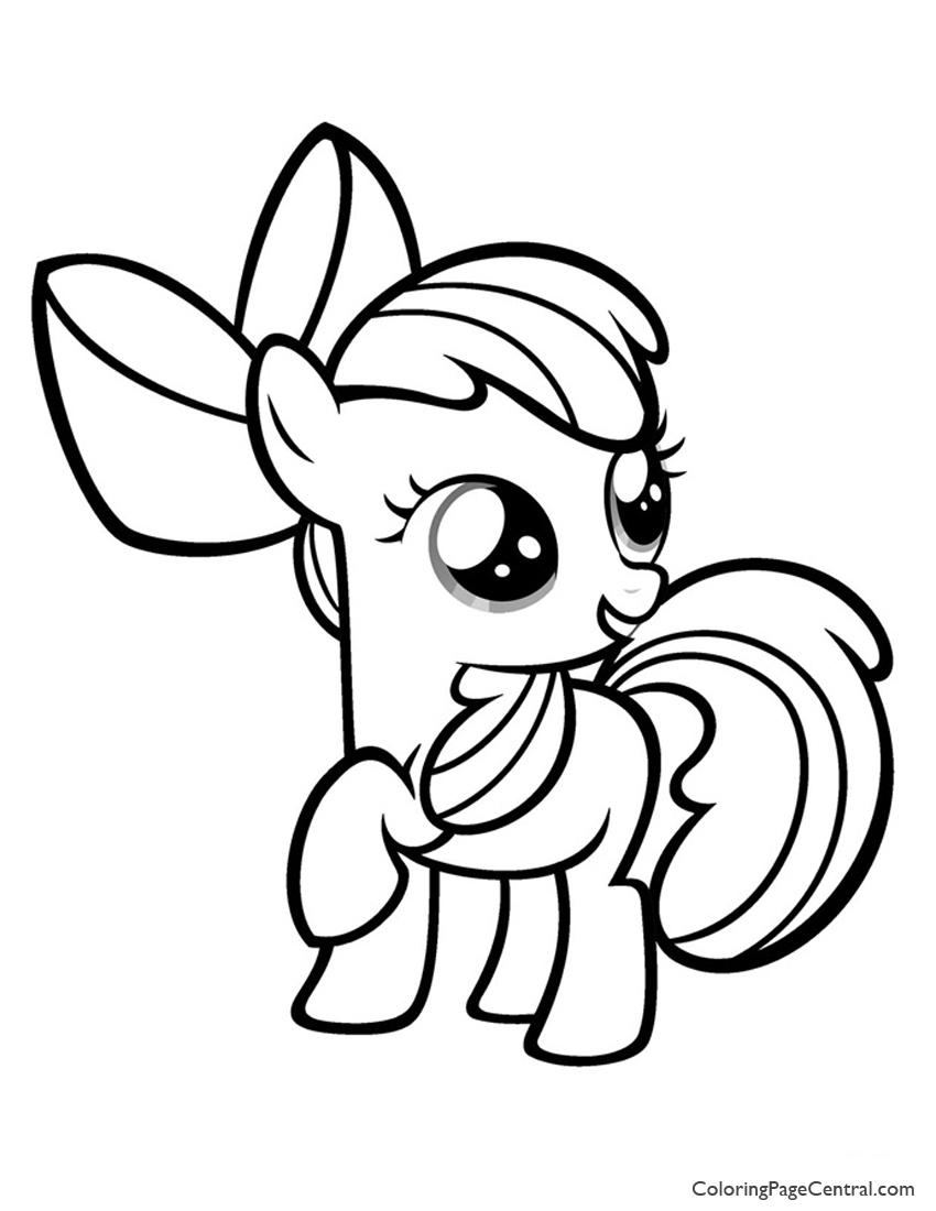 850x1100 My Little Pony Apple Bloom Coloring Page Coloring Page Central