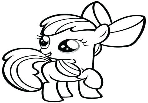 476x333 My Little Pony Apple Bloom Coloring Pages