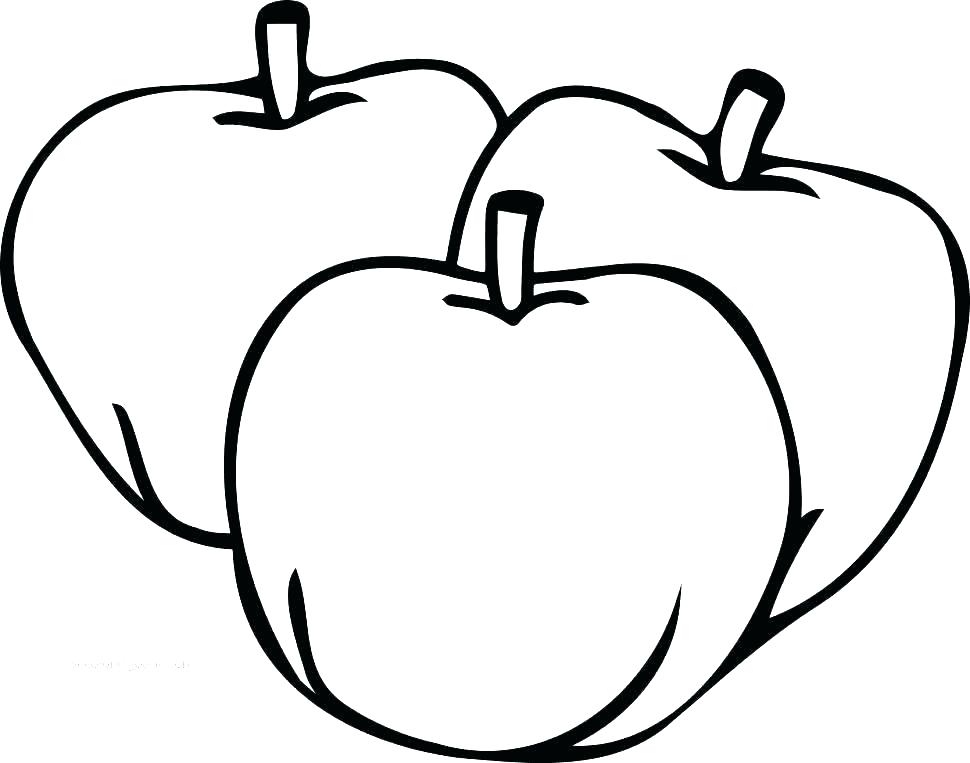 970x763 Free Apple Coloring Pages Apple Coloring Pages For Preschoolers