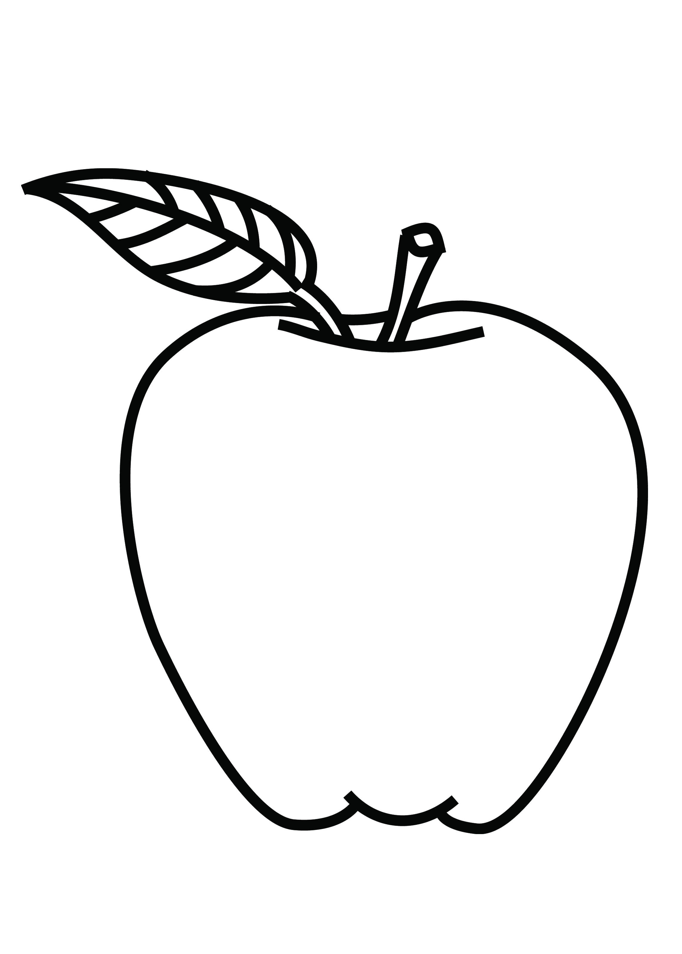 2288x3198 Apple Coloring Page In Apples Pages Glum Me Of Pictures To Color
