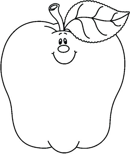 433x512 Apple Coloring Pages For Preschoolers A Is For Apple Coloring Page