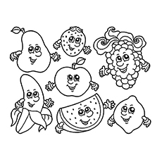 230x230 Apple Coloring Pages For Your Little Ones