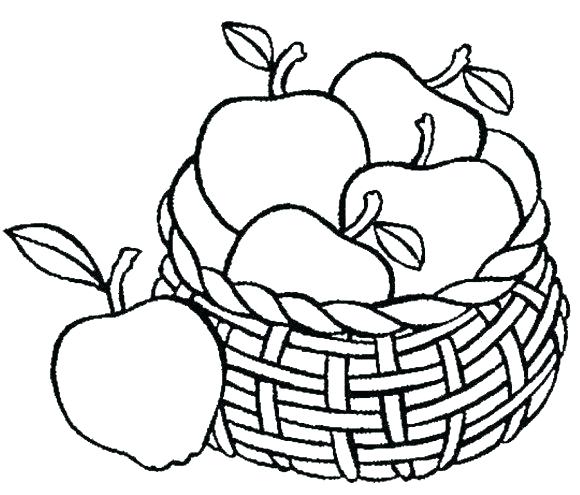 580x495 Fruit Coloring Pages For Preschoolers