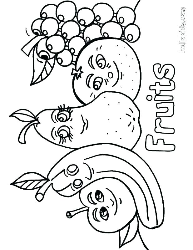 618x799 Fruits Coloring Pages Coloring Pages Fruit Coloring Pages