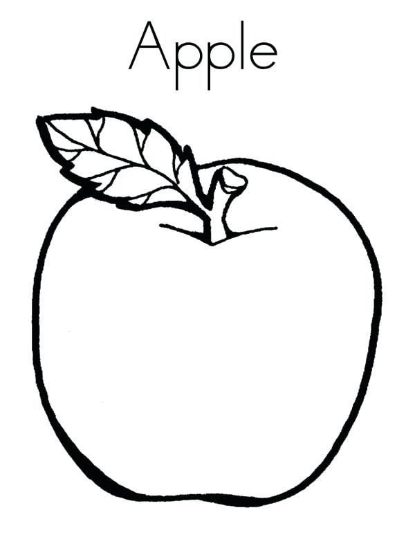 Apple Coloring Pages For Preschoolers at GetDrawings | Free download