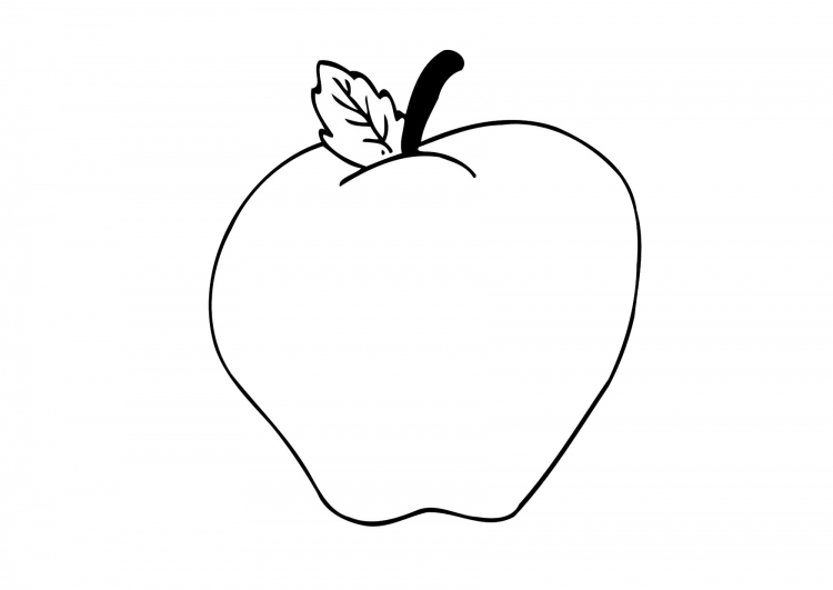 Apple Core Coloring Page At Getdrawings 