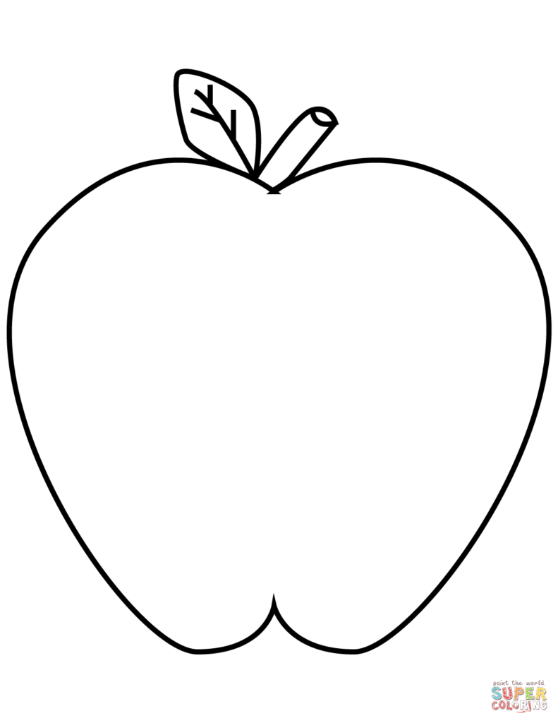 791x1024 Apple Coloring Sheet Apples Pages Free Green Get Bubbles