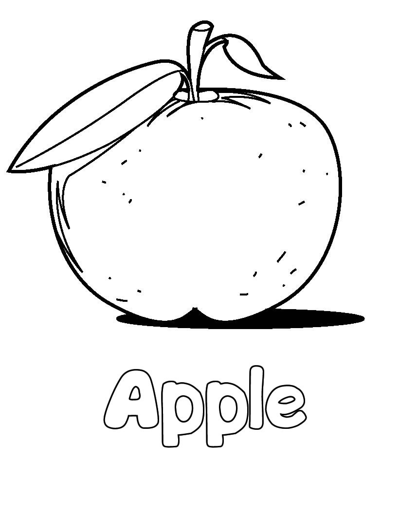 820x1060 Free Printable Apple Coloring Pages For Kids