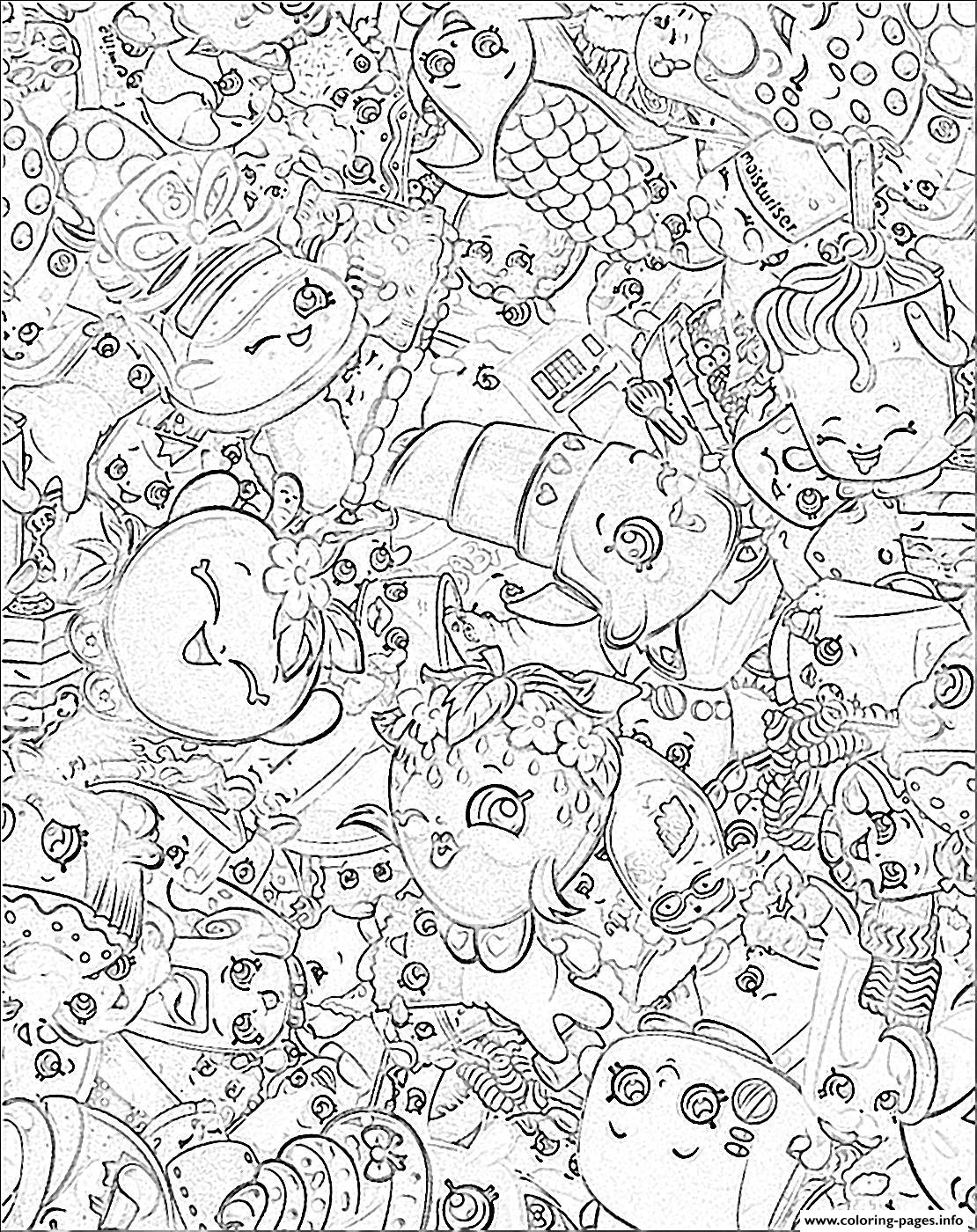 1110x1400 Print Official Shopkins Girls Skater Dress Logo Coloring Pages
