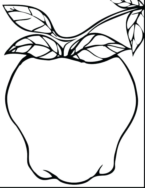 618x800 Apples Coloring Pages