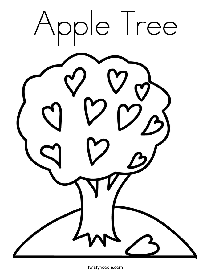 685x886 Apple Tree Coloring Page Apple Tree Coloring Page