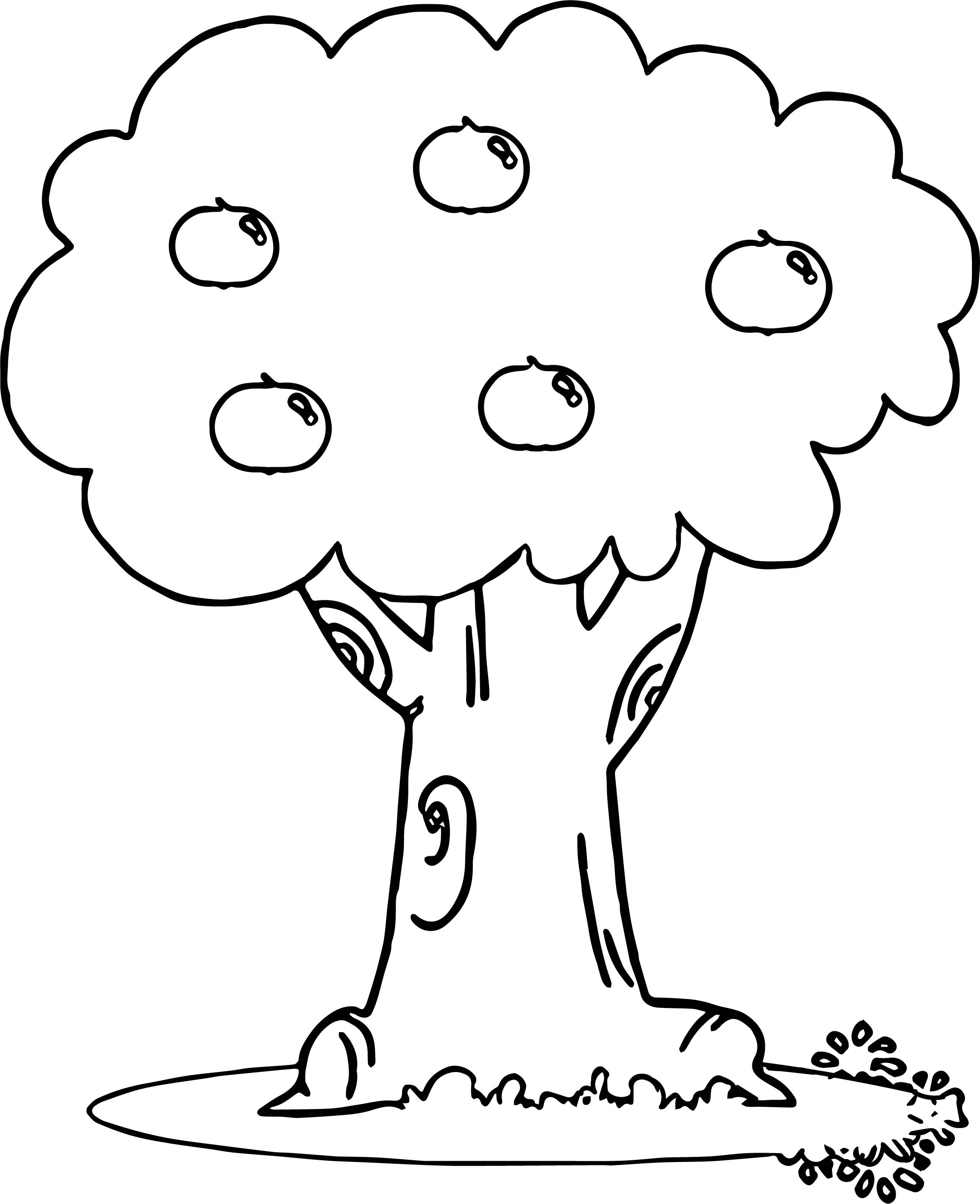 2311x2838 Wonderful Apple Tree Coloring Page Wecoloringpage