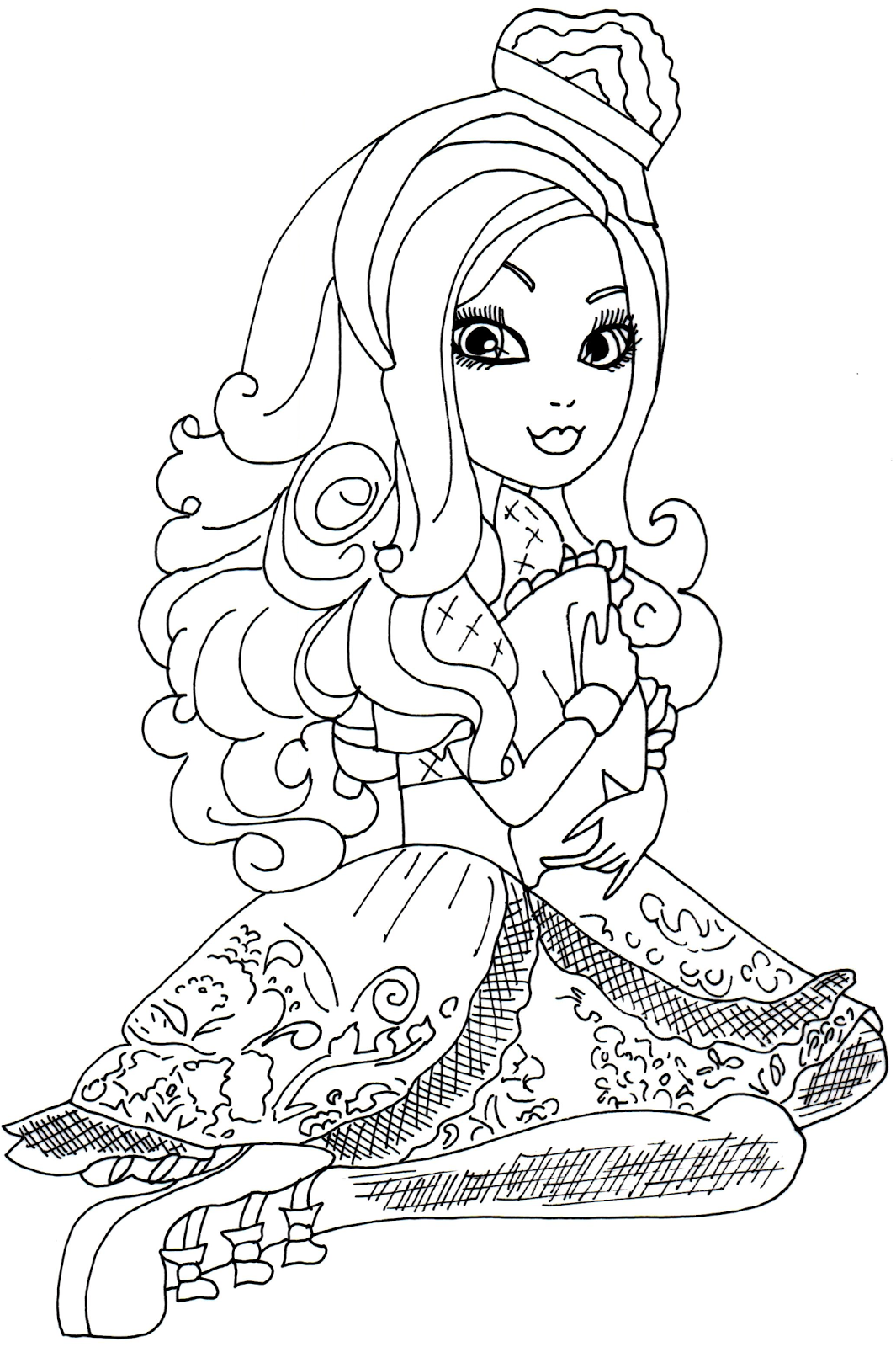 1065x1600 Free Printable Ever After High Coloring Pages