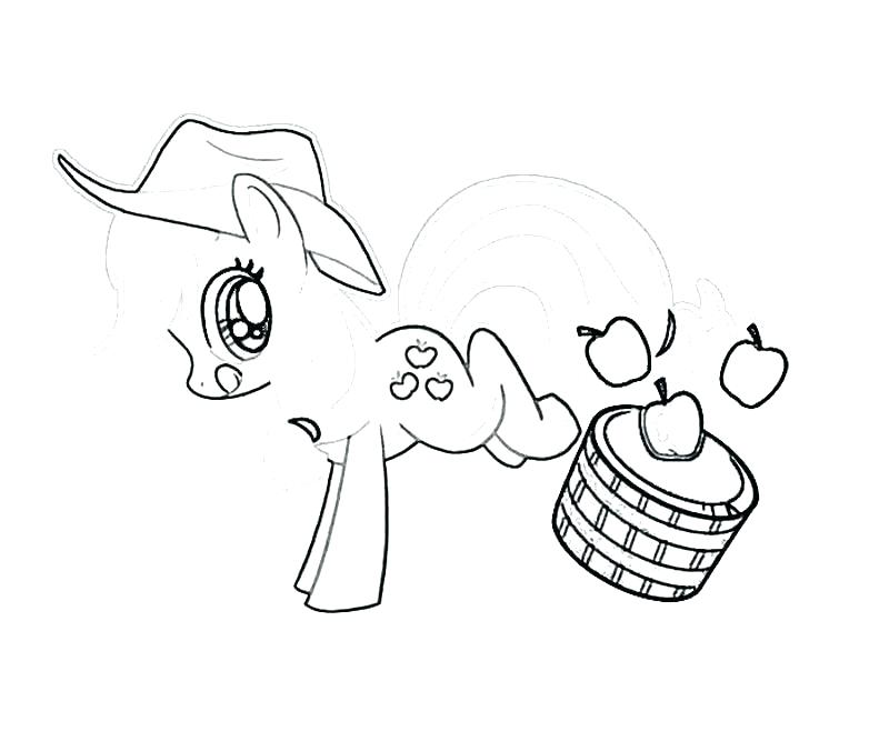 800x667 My Little Pony Applejack Coloring Pages