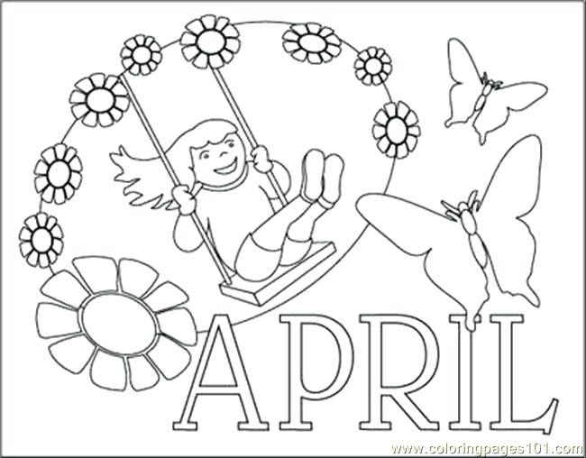 650x508 April Coloring Sheets