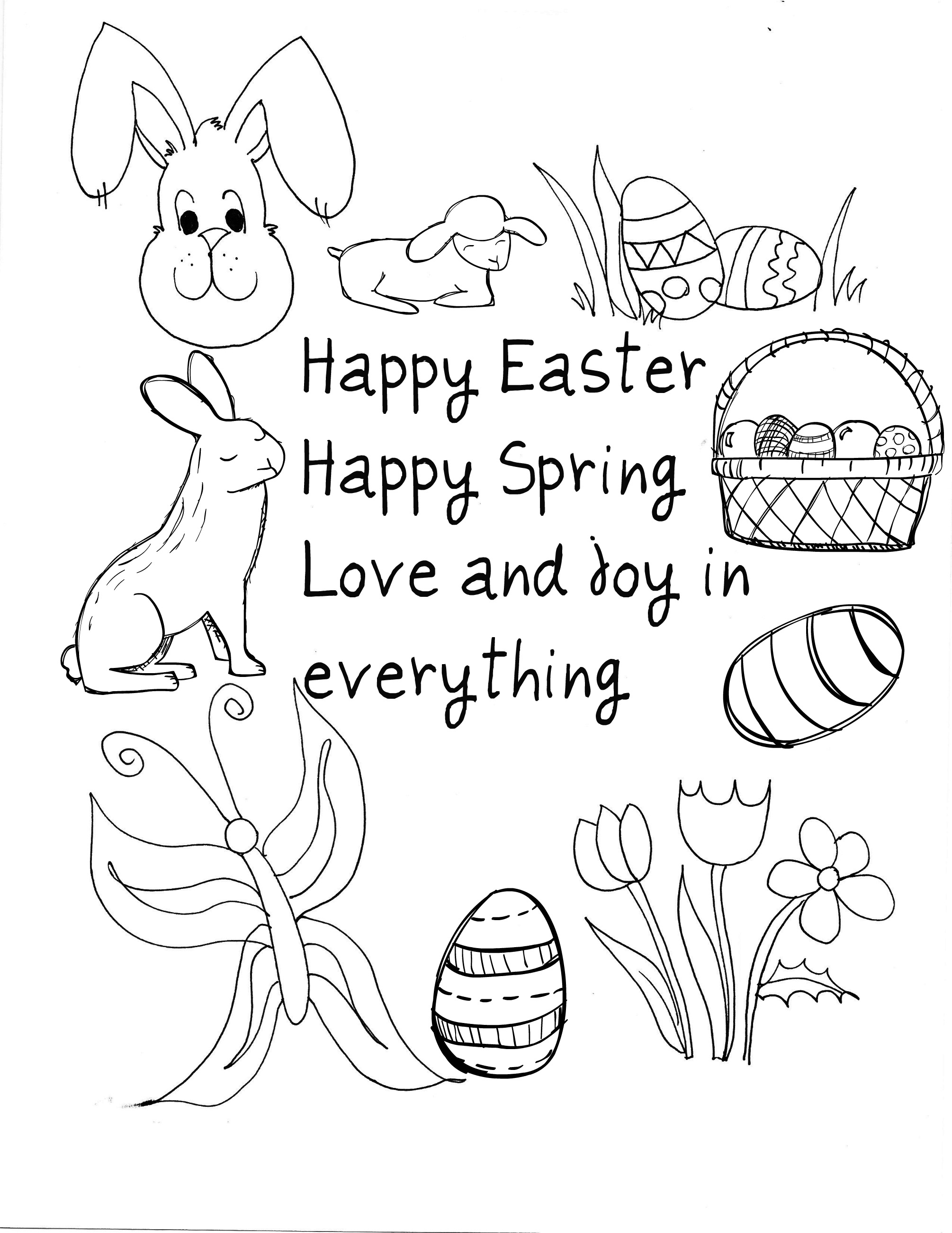 2010x2601 Inspiration Free Easter And Spring Coloring Pages Archives Ketaros