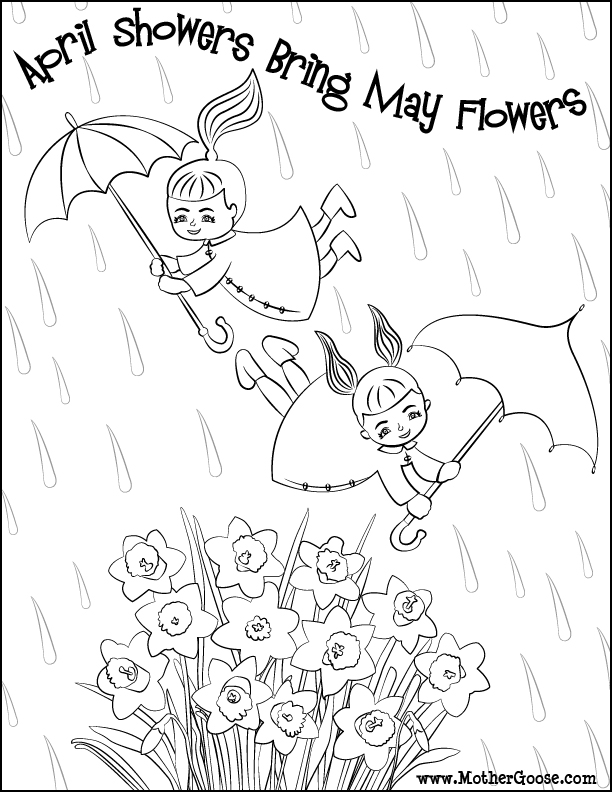 612x792 April Coloring Pages