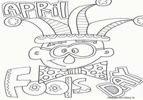 April Fools Day Coloring Pages at GetDrawings | Free download