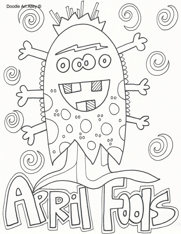 618x800 April Fools Day Coloring Pages