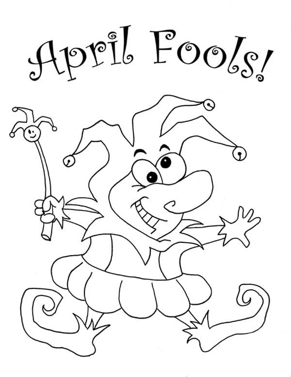600x776 Look Out For April Fools Day Coloring Page Color Luna