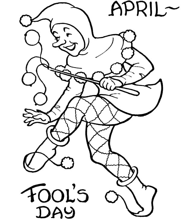 600x733 Picture Of April Fools Day Coloring Page Color Luna