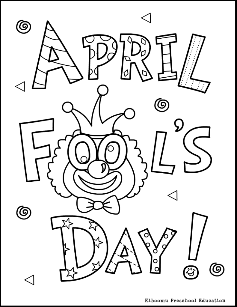 791x1024 Cool April Fools Day Coloring Pages Free Free Coloring Pages