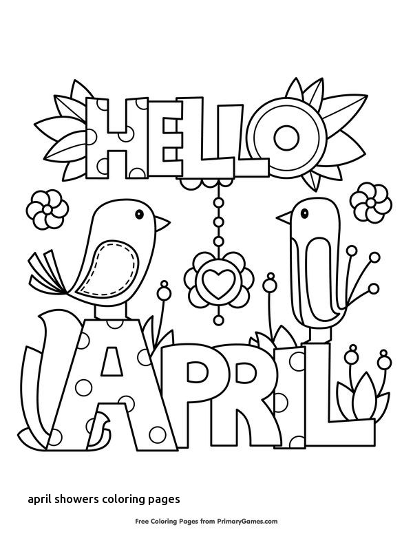 600x776 Best Coloring Pages Images On For April Showers