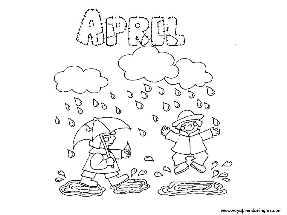 960x720 April Coloring Sheets April Shower Bring May Flower On Springtime