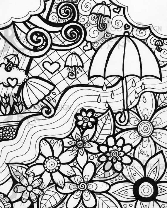 570x713 Instant Download Coloring Page